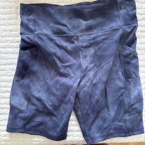 Lululemon Athletica Blue Athletic Shorts High Waist Performance